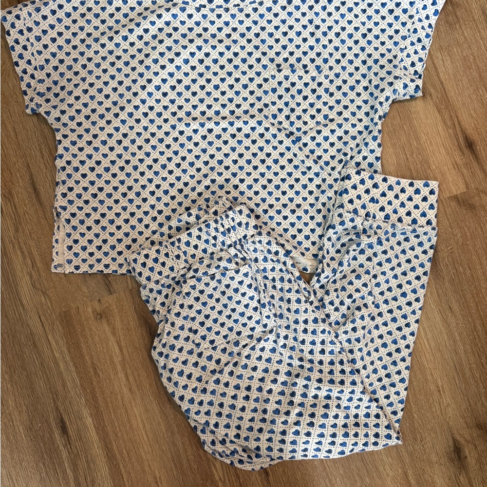 Roller Rabbit Blue and White Jogger Pajamas